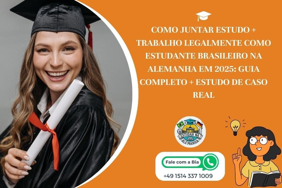 Como juntar estudo e trabalho legalmente como estudante brasileiro na Alemanha em 2025