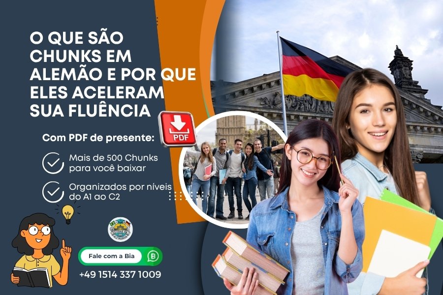 Estudantes na Alemanha e a bandeira alemã, imagem para o post o que são chunks em alemão. Blog - Estudar na Alemanha 2