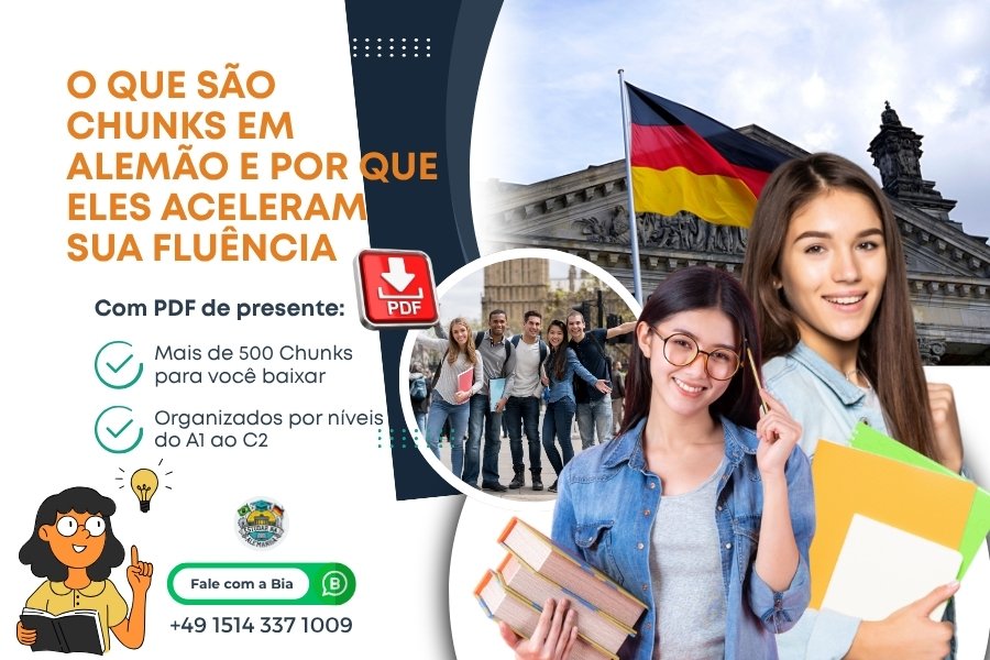 Estudantes na Alemanha e a bandeira alemã, imagem para o post o que são chunks em alemão. Blog - Estudar na Alemanha 3