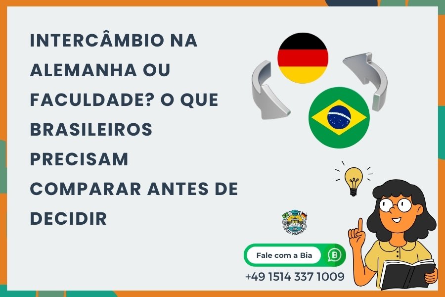 Intercâmbio na Alemanha ou faculdade: comparação para brasileiros