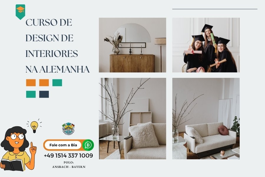 Como cursar Design de Interiores na Alemanha: Formação EAD em Português