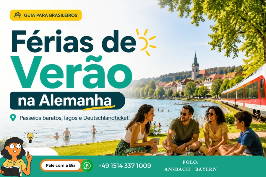 Logo do blog Estudar na Alemanha com informações de contato do Polo Unigran Ansbach para brasileiros na Alemanha. - Férias de Verão na Alemanha e Deutschlandticket (2)