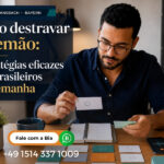 Brasileiro aprendendo como destravar o alemão para falar com confiança na Alemanha
