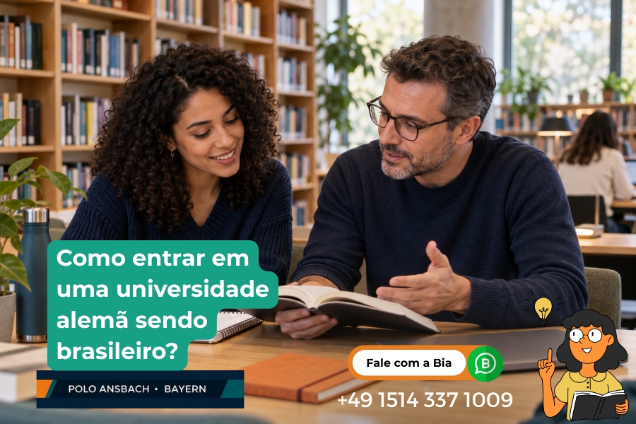Dois estudantes - Universidade alemã ou EAD em português - Estudar na Alemanha (2) - Estudar na Alemanha